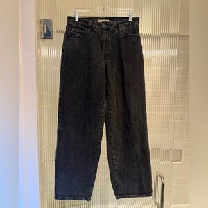 Levis Black Denim Baggy Dad Jeans
